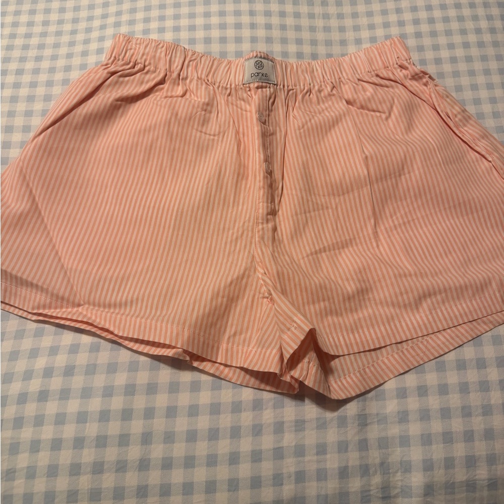 Parke Pink Striped Women’s Lounge Shorts